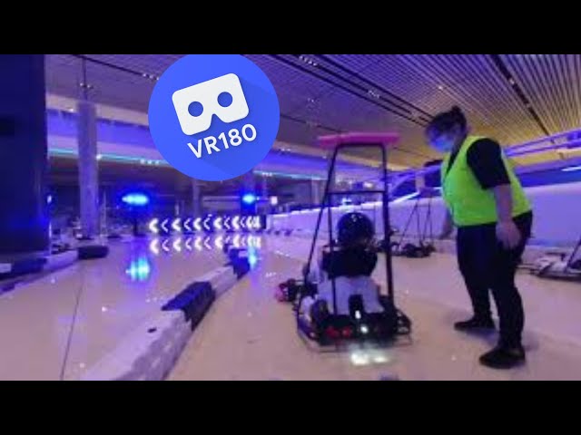 [VR180 VR 3D] Dino Kart 2.0 @ Singapore Changi Airport Indoor Go-Kart Practice Meta Oculus Metaverse