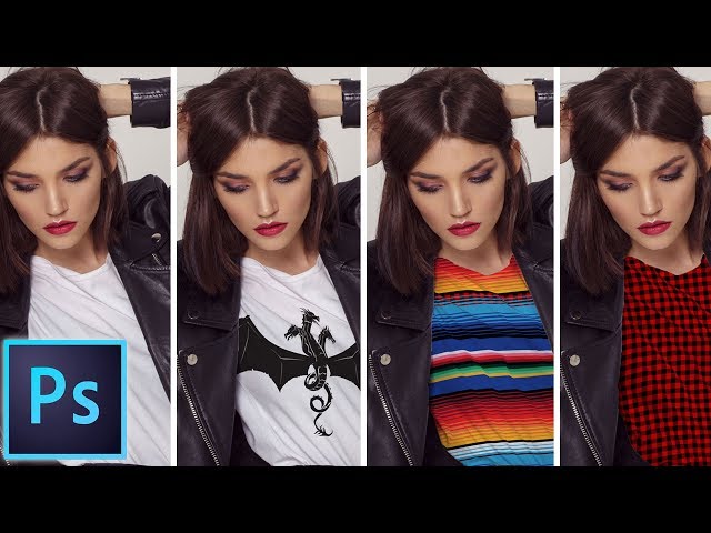 how to ADD a logo or pattern to shirt in Photoshop