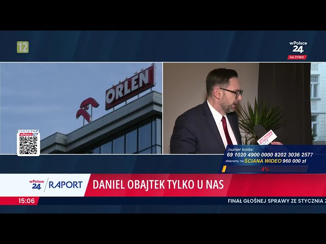 Daniel Obajtek dla telewizji wPolsce24 po wizycie w NIK