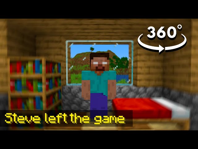 360° POV: You're a Herobrine but Steve Leaves The Game