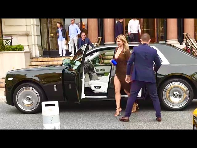 Super Rich Beautiful Girls w/ Expensive Luxury Cars in Monaco + Famous Celebrity