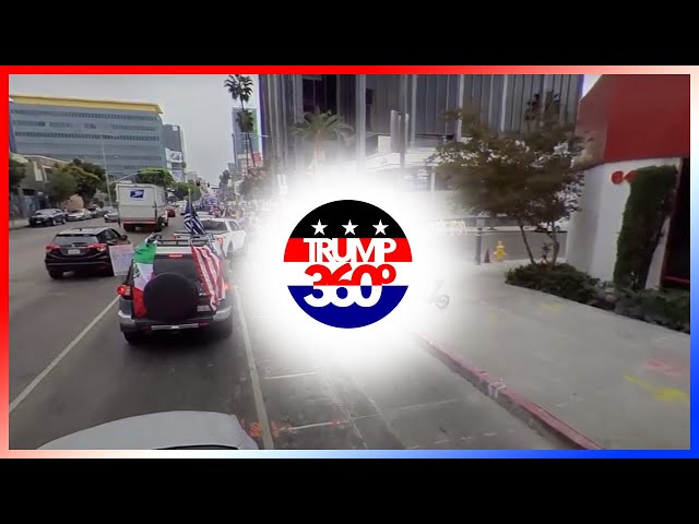 360° Los Angeles Freedom Car Rally for a drive to the Beverly Hills Freedom Rally - #TRUMP360