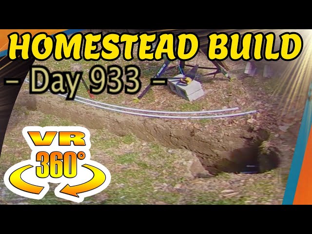 Homestead Building - Laying Underground Electrical Conduit