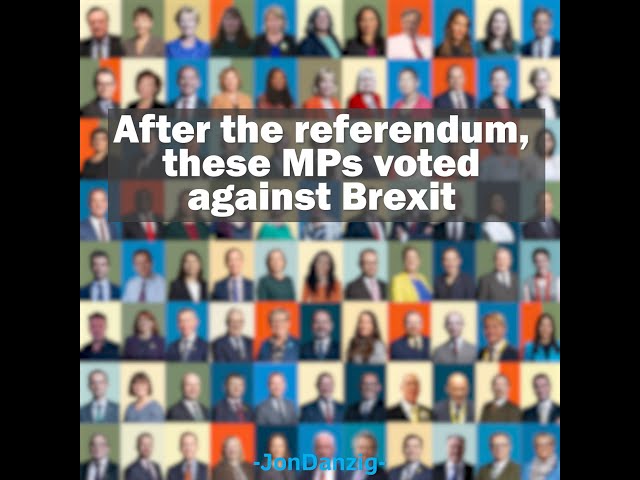 MPs WHO VOTED AGAINST BREXIT