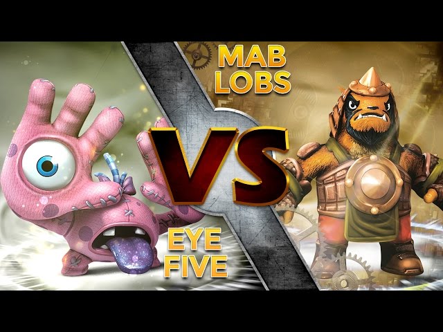 Skylanders Trap Team - Eye Five VS Mab Lobs