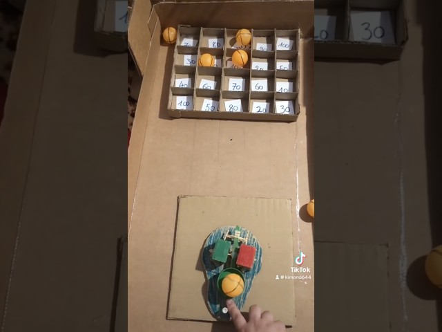 📦🎮 DIY Cardboard game Ball Color 4 🎮📦 🟠