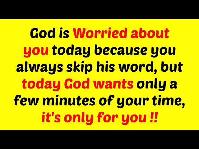 God Says, You Will Cry Later If You Skip Jesus | Urgent Message | God #jesusmessage #godmessages