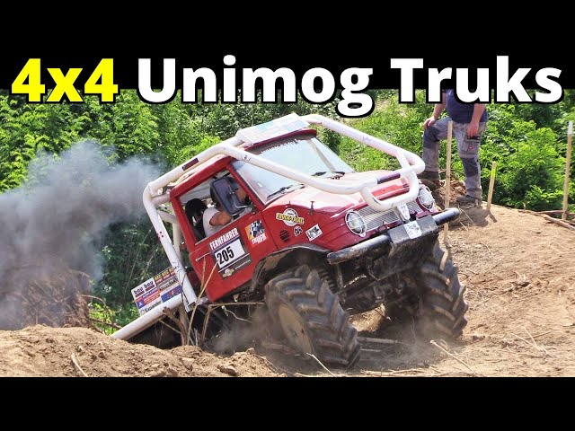 4x4 Unimog Trucks in Extreme Off-Road Actions, Tricks, Hillclimb & More! Europa Truck Trial