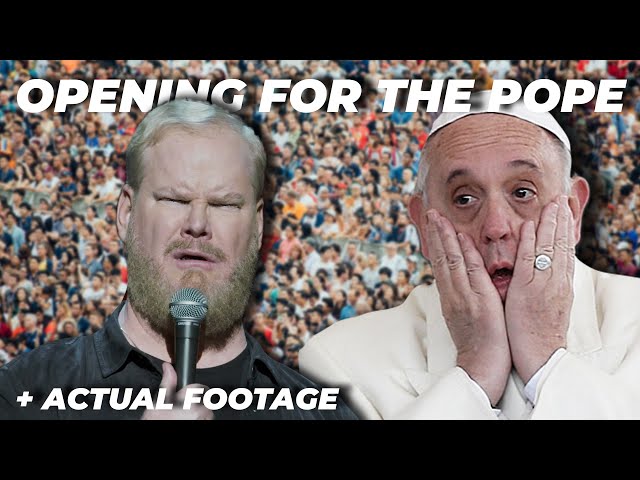 Doing stand up for the Pope + ACTUAL FOOTAGE from the event (Pope Compilation)