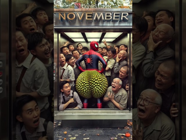 BS527 November Elevator Madness From Durian Superhero to Thanksgiving Delight! 🦸‍♂️🍂🎃