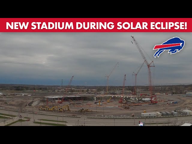 Exclusive Look At Bills New Stadium Site During Total Solar Eclipse | Buffalo Bills