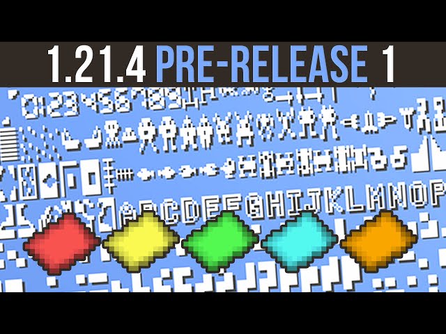 Minecraft 1.21.4 Pre Release 1 New Item Tints & Symbols