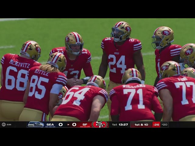 🏈 San Francisco 49ers vs Seattle Seahawks Madden 25 | November 17, 2024 | PS5 4K Gameplay 🔥