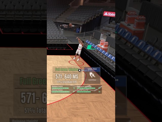 NBA 2K25 How to Shoot Best Jumpshot for Point Guard Build Height #2k #2k25 #nba2k25