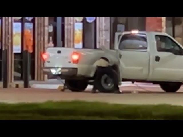 North Texas police are investigating after two suspects used a pickup truck to steal an ATM