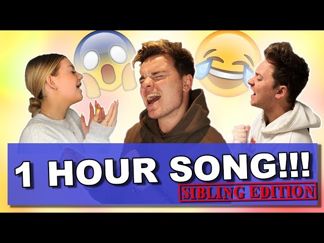 SIBLING ONE HOUR SONG CHALLENGE | ft. Conor Maynard & Anna Maynard