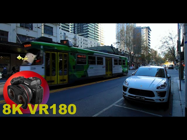 PORSCHE OR TRAM a look at life in MELBOURNE AUSTRALIA 8K 4K VR180 3D (Travel Videos ASMR Music)