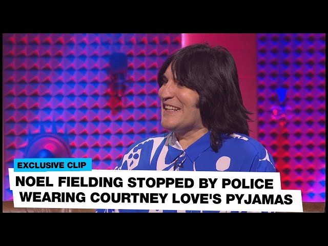 Noel Fielding stopped by police wearing Courtney Love's pyjamas: "Escaped from a mental home?"