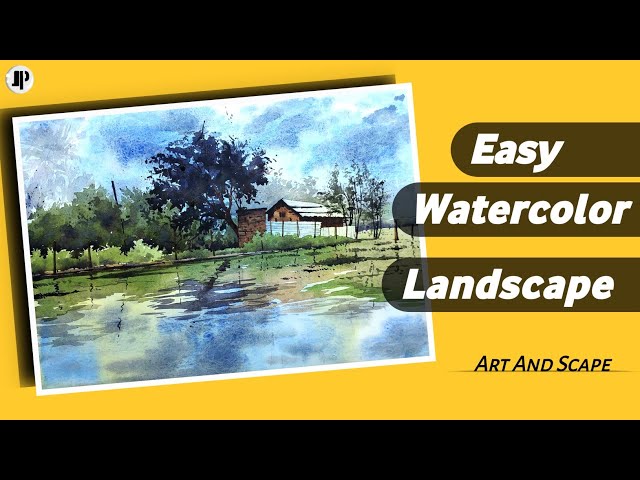 watercolor painting | landscape painting #art #painting #easypainting #howtopaint #acrylicpainting