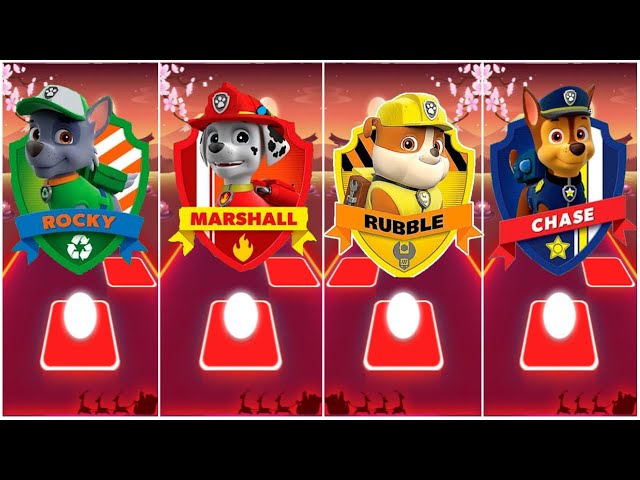 Paw Patrol : Rider 🌟 Skye 🌟 Rubble 🌟 Everest 🌟 Marshall 🌟 Chase ☄️ Tiles Hop EDM Rush!