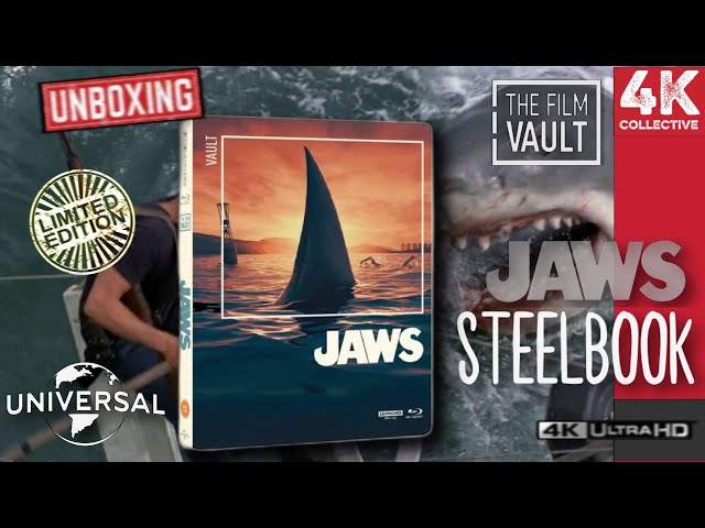 The Film Vault - Jaws 4k UltraHD Blu-ray steelbook Edition Unboxing