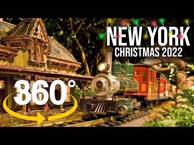 360° NYC Christmas ✨ Holiday Train Show 2022 at New York Botanical Garden 🚋