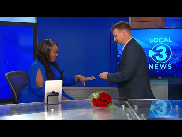 News anchor stunned by on-camera proposal