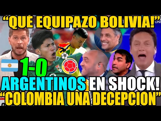 PRENSA ARGENTINA EN SHOCK x TRIUNFO BOLIVIANO! "COLOMBIA PAPELÓN EN EL ALTO" BOLIVIA 1-0 COLOMBIA!