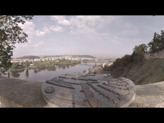 360 video: Vysehrad view, Prague, Czech republic