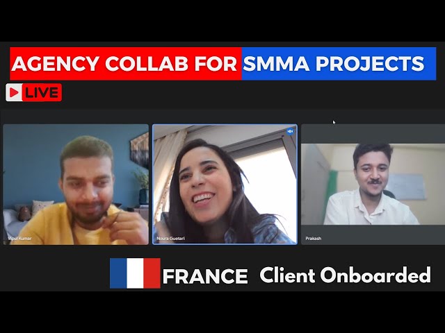 🔴 LIVE How We Collab $1200/month with France Agency for 6 Projects per month for SMMA #smmaoutreach