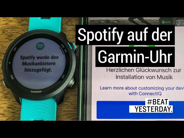 Spotify auf deiner Garmin Smartwatch: So kommen deine Playlists auf die Uhr | #BeatYesterday