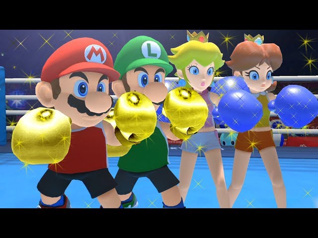 Mario & Sonic at the Tokyo 2020 Olympic Games Boxing Mario, Luigi, Peach, Daisy