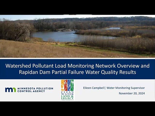 WPLMN & Rapidan Dam Partial Failure November 2024 Water Exchange Webinar