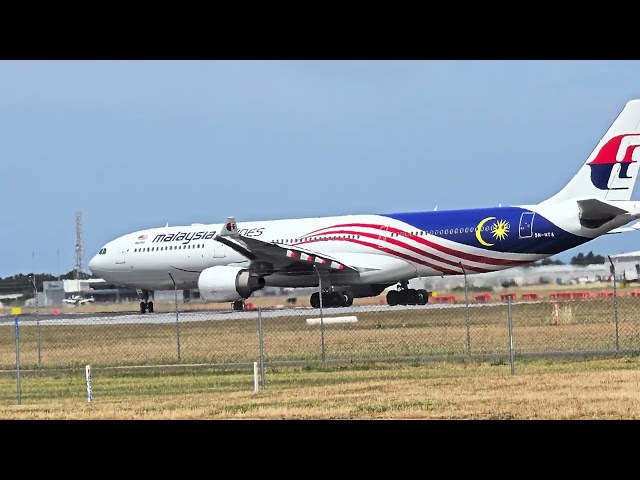 Malaysia Airlines 9M-MTA  departing Adelaide with some friends of my plane spotting m8 onboard.