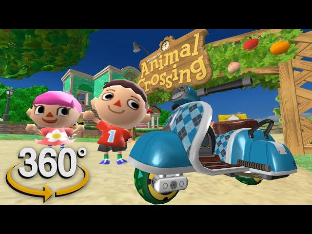 Animal Crossing - 360° - New Horizon Town Tour! (The First 3D VR Game Experience!)