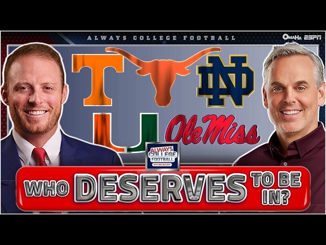 McElroy & Colin Cowherd discuss who DESERVES to be in the CFP | Always College Football