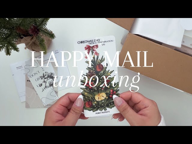 HAPPY MAIL UNBOXING | CASH ENVELOPE SYSTEM