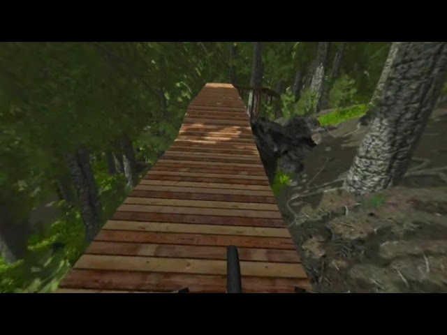 MTB Game: northshore lesson in VR180 (helmet camera, arcade mode)