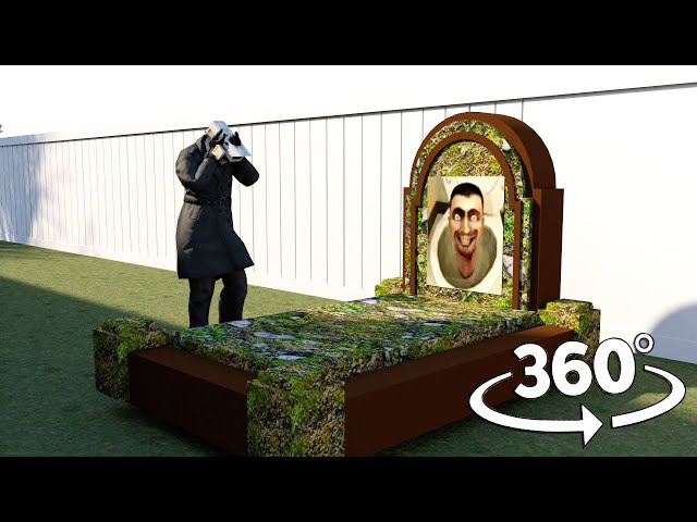 360 Video || Skibidi Toilet & Hello Neighbor Horror Animation 3D #6