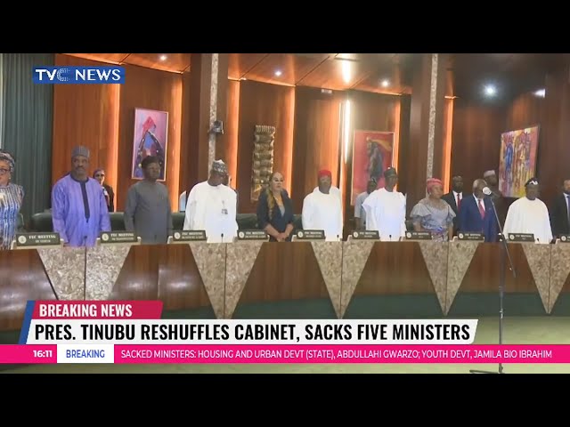 President Tinubu Reshuffles Cabinet, Dismisses Five Ministers