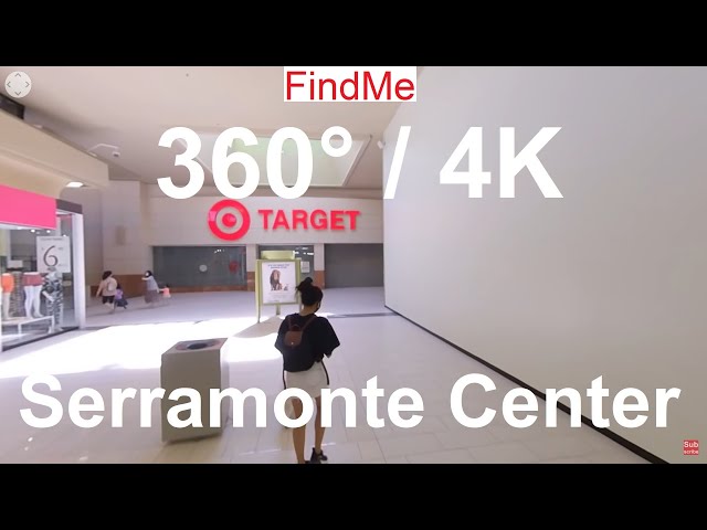 360 VR 4K Shopping Mall Walking Tour. Serramonte Center Daly City. 美國購物中心徒步之旅 アメリカのショッピングモールを歩いています