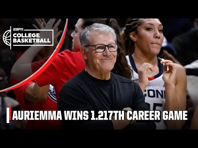 UConn’s Geno Auriemma becomes all-time wins leader 👏 🏀 | ESPN College Basketball