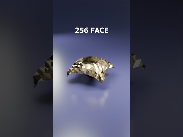 FACES SIMULATION GOLD cloth with RED diamond #simulation #gold #diamoind #trend #CGI #blender