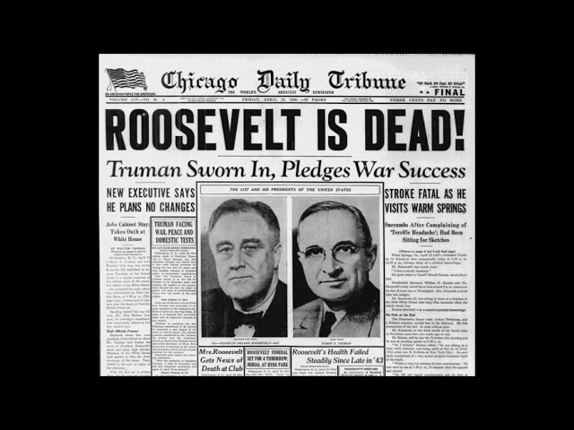 FDR Death Special Radio Program (Apr. 15, 1945)