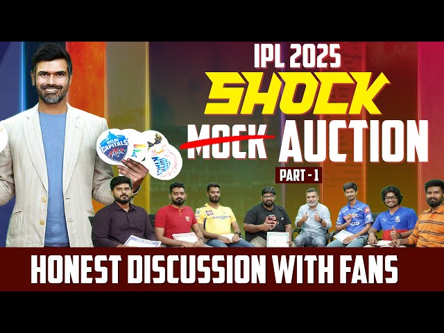 IPL 2025 | ̶M̶O̶C̶K̶  SHOCK Auction | Part - 01 | Cric It with Badri