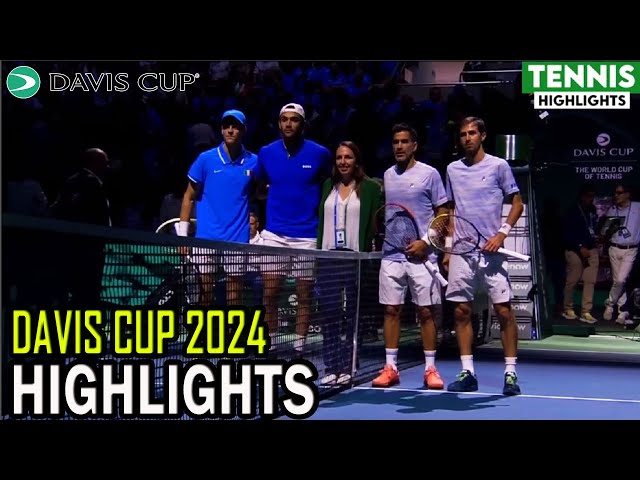 Sinner/Berrettini vs Gonzalez/Molteni Highlights | Davis Cup 2024