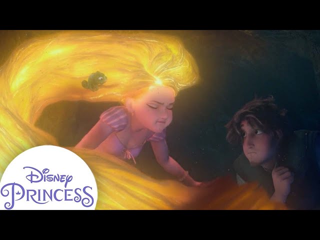 Rapunzel's Glowing Escape With Flynn | Tangled | Disney Princess