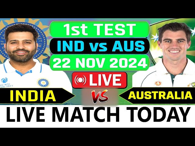 Australia vs India 1st Test Live Scores | AUS vs IND 1st Test Day 1 Live Scores & Commentary