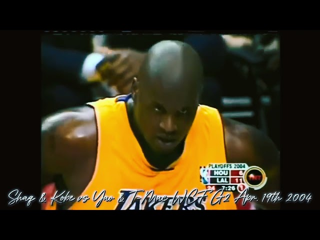 "Kobe and Shaq Bring the Heat! Lakers’ Big 4 Clash with Yao in Epic Showdown!" WCF G2 Apr. 19th 2004