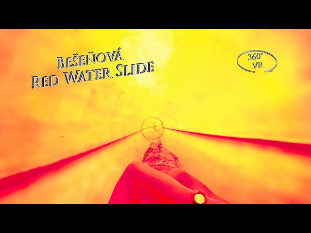 Bešeňová Red Water Slide (Indoor) 360° VR POV Onride